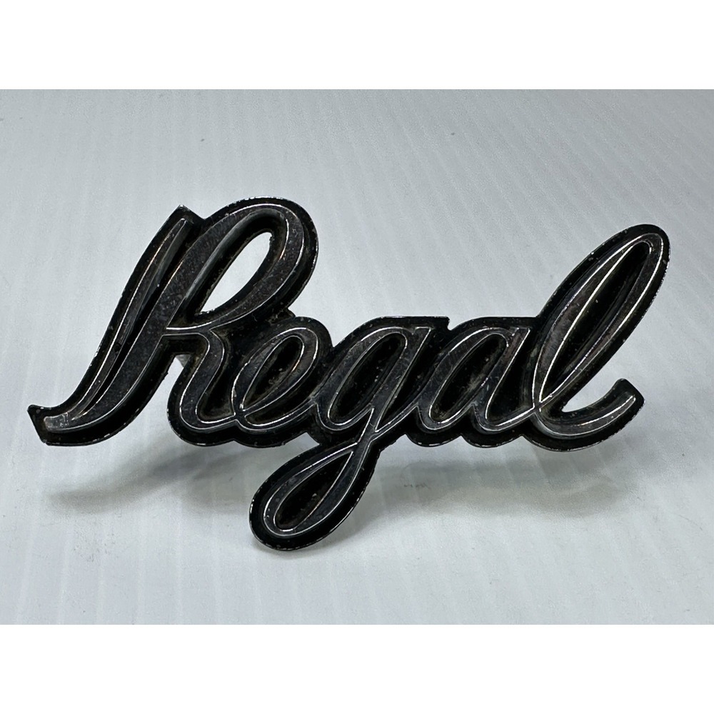 1973 1977 Buick Regal Front Grille Grill Emblem Script 1253959 Badge Nameplate